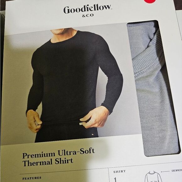Good fellow & Co thermal shirts mens large Gray NWT  Lot of 3 - Picture 2 of 5